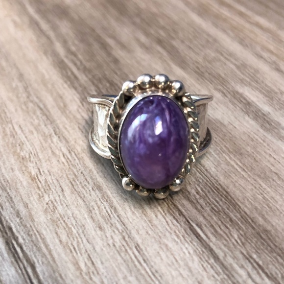 Sugilite Sterling Silver Ring 8 - Picture 3 of 11